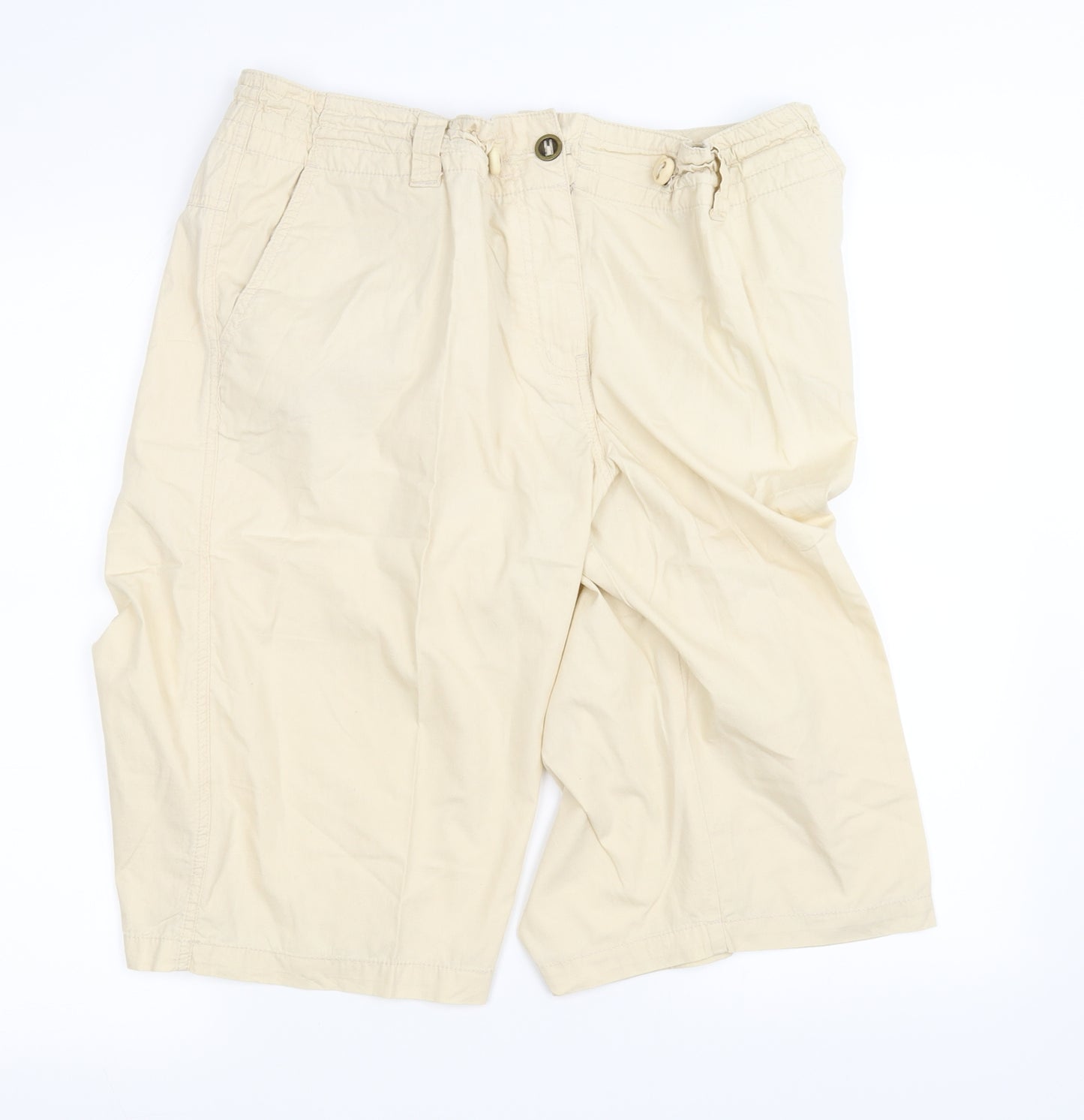 Ethel Austin Womens Beige   Cargo Shorts Size 18