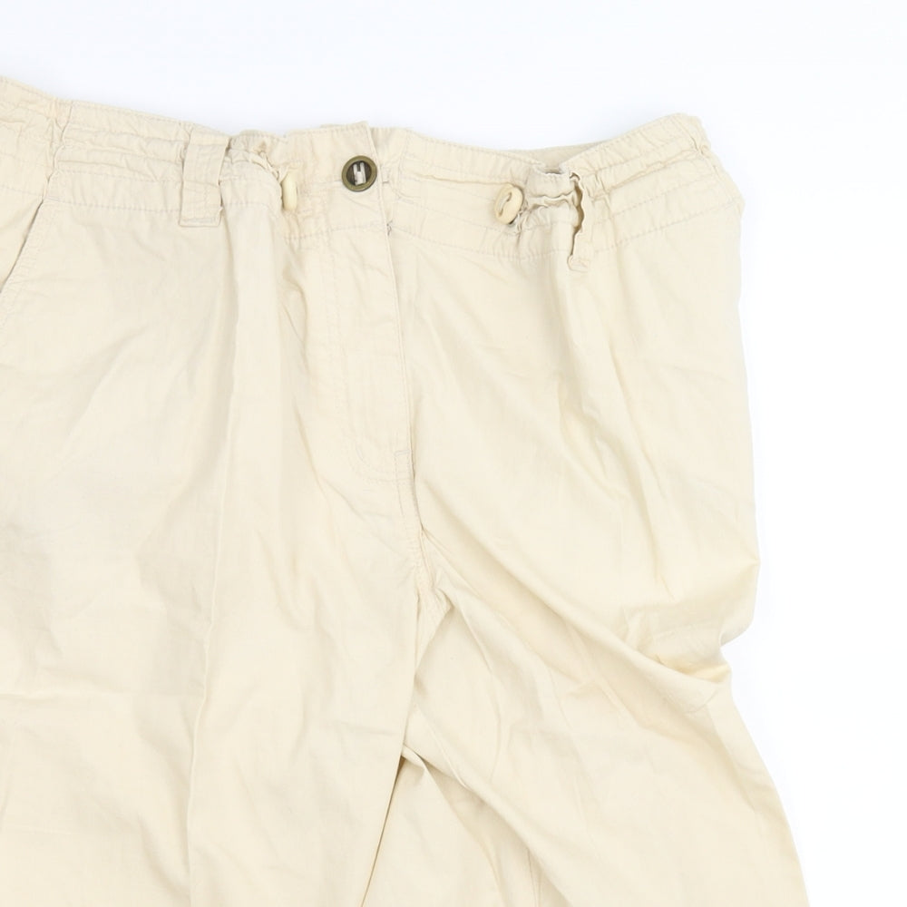 Ethel Austin Womens Beige   Cargo Shorts Size 18