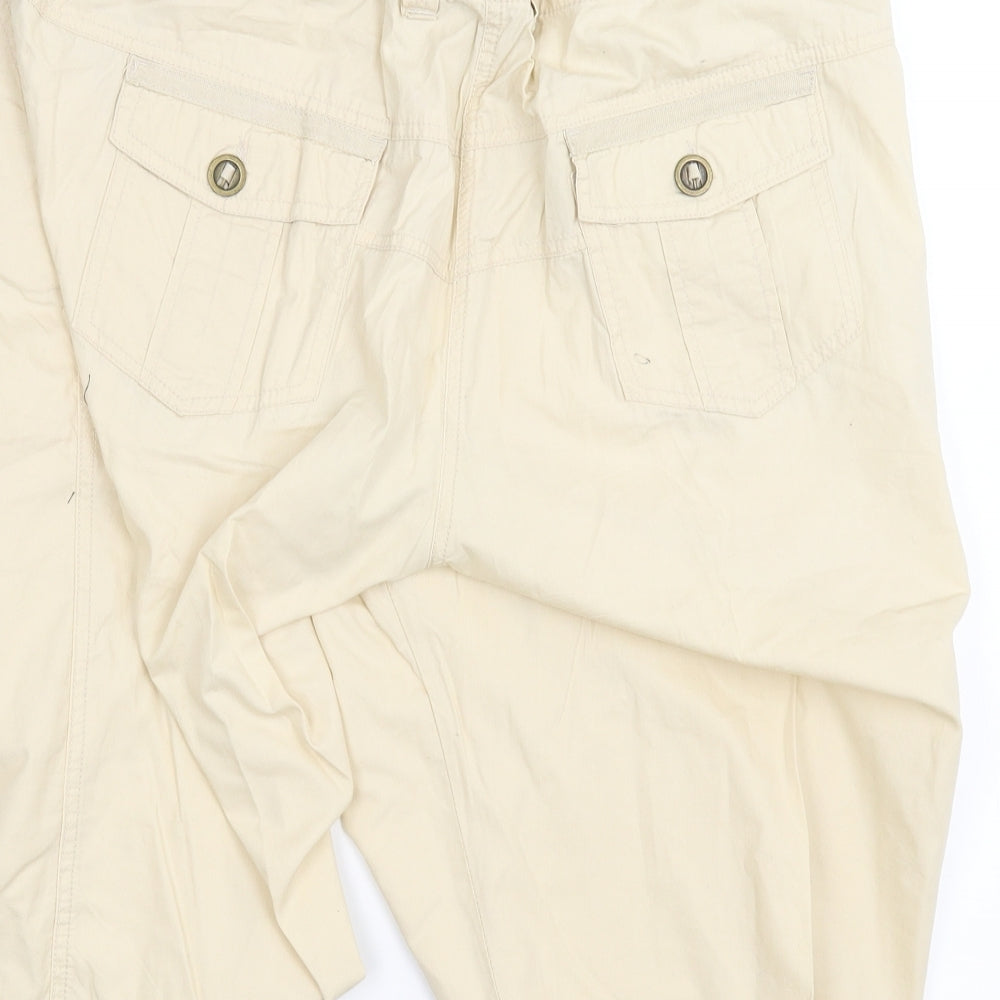 Ethel Austin Womens Beige   Cargo Shorts Size 18