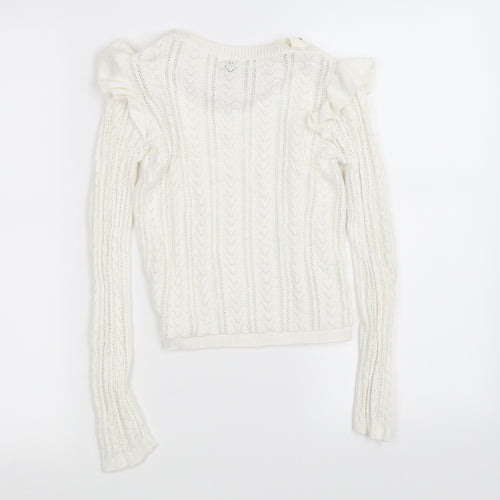 River Island Girls White   Basic T-Shirt Size 9-10 Years