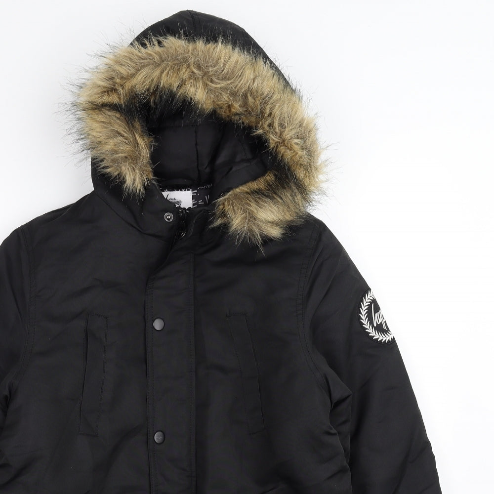 Hype Boys Black   Rain Coat Coat Size 13 Years