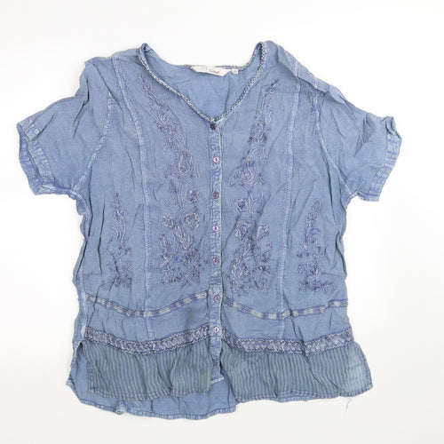 EWM Womens Blue   Basic T-Shirt Size 22