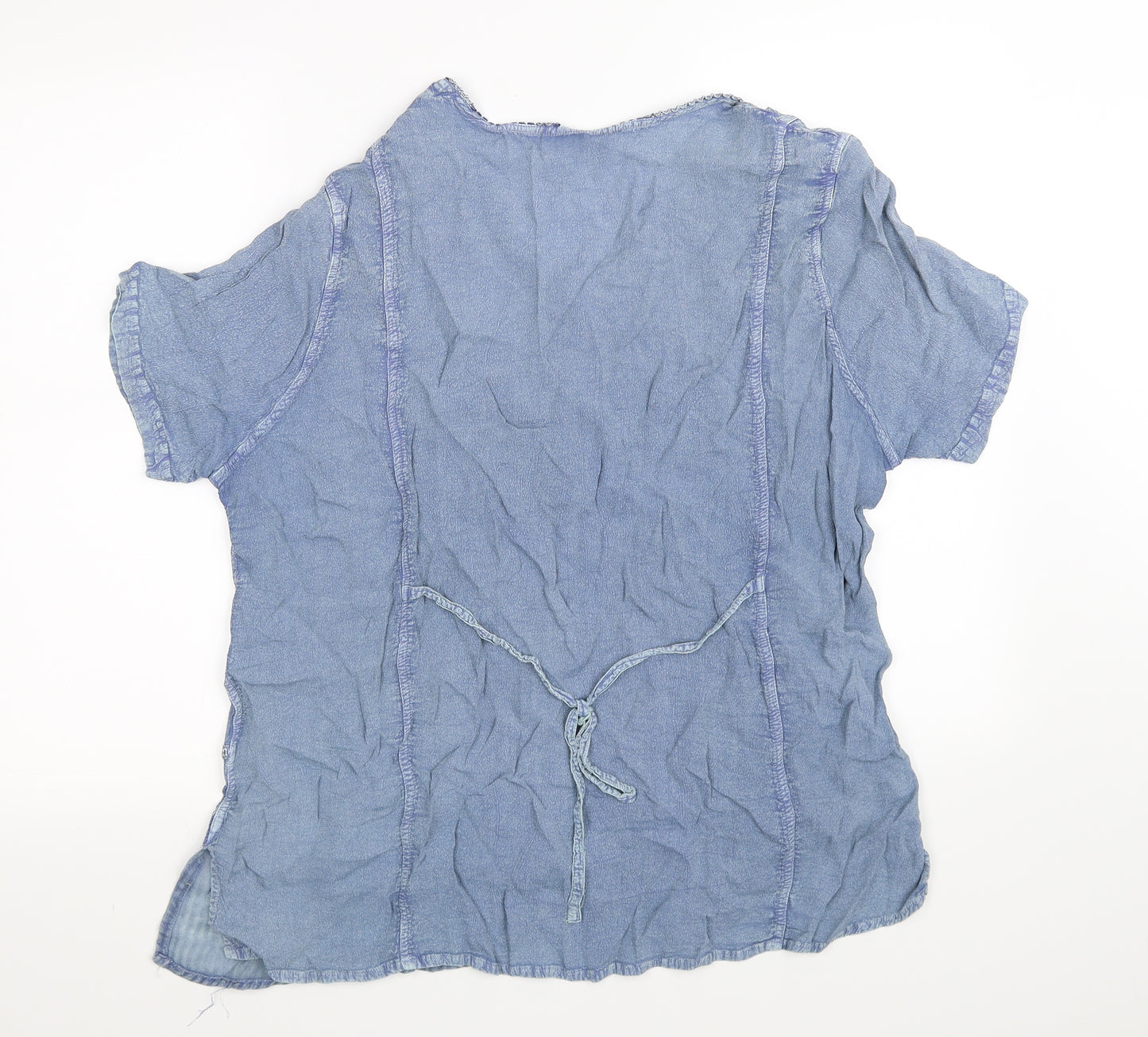 EWM Womens Blue   Basic T-Shirt Size 22