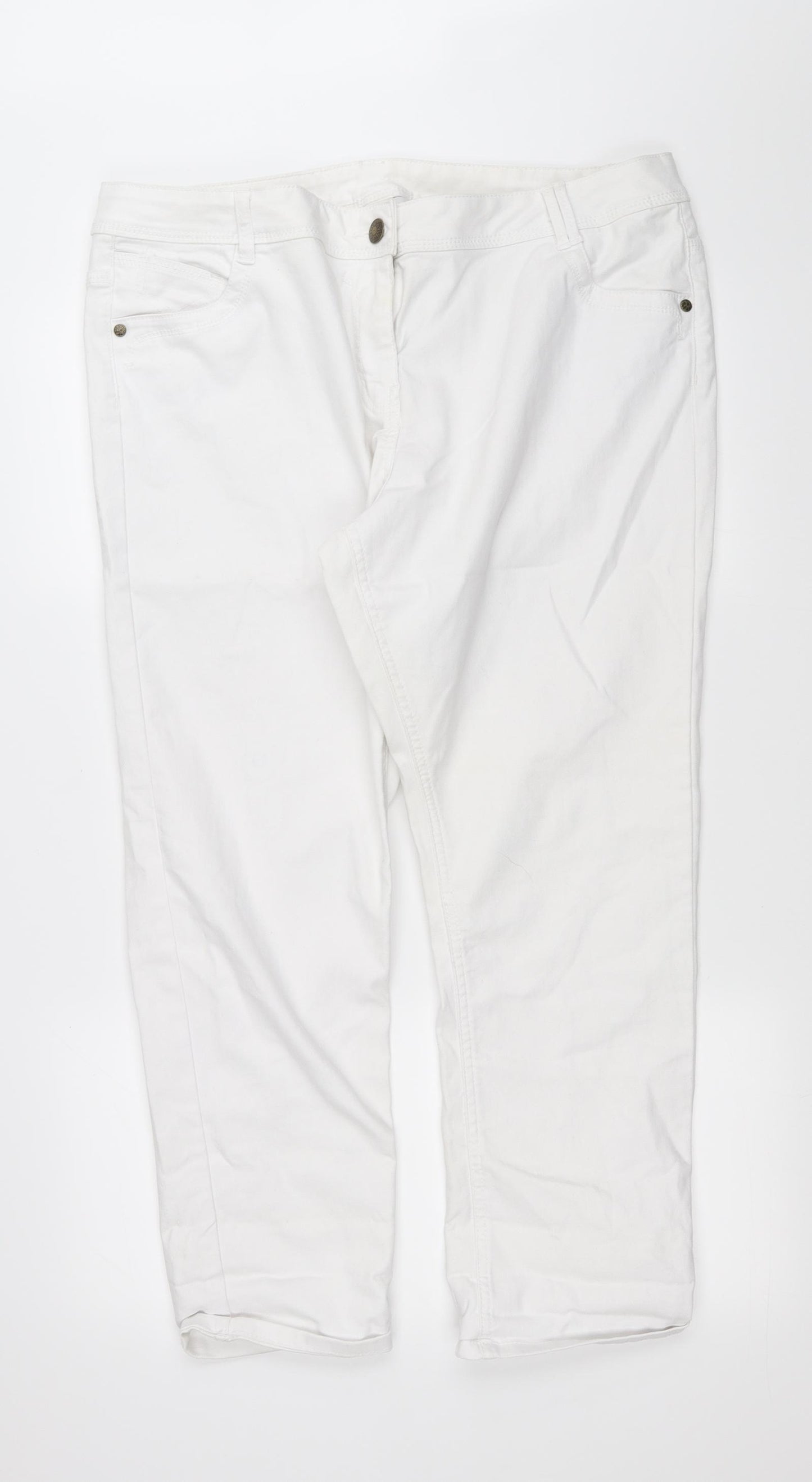 George Womens White   Straight Jeans Size 20 L27 in