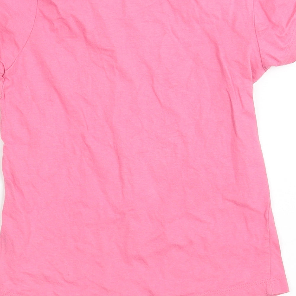 Primark Girls Pink   Basic T-Shirt Size 6-7 Years