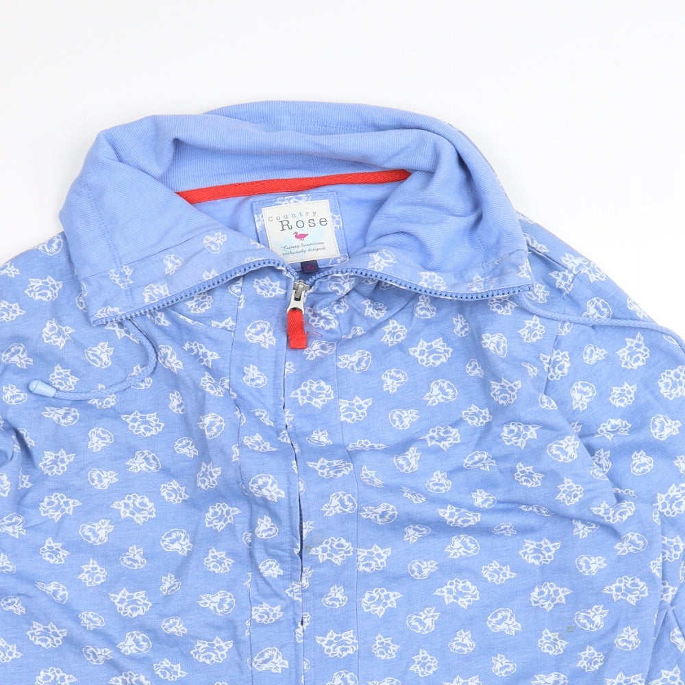 country rose Womens Blue   Full Zip Jumper Size XL
