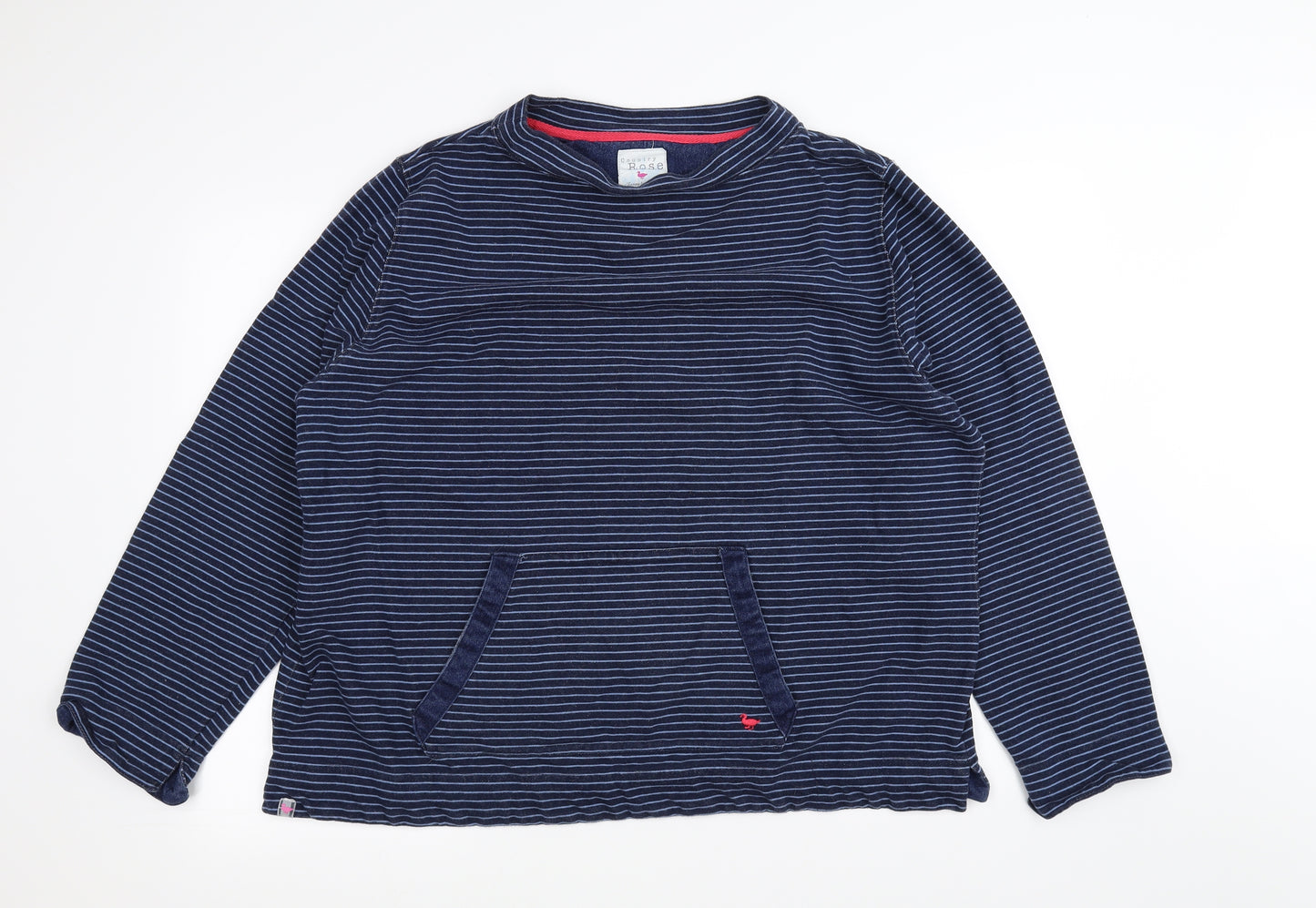 country rose Womens Blue Striped  Pullover Jumper Size XL