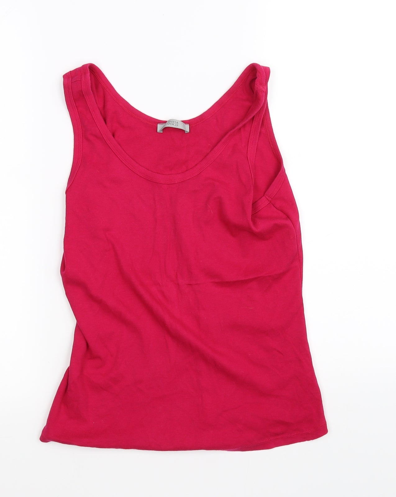 Marks and Spencer Womens Pink   Basic Tank Size M