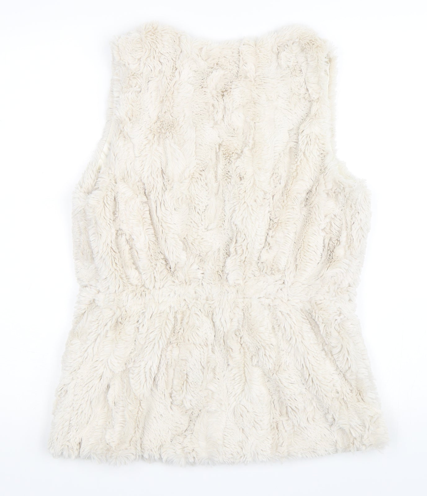 Melody Womens White   Gilet Waistcoat Size S