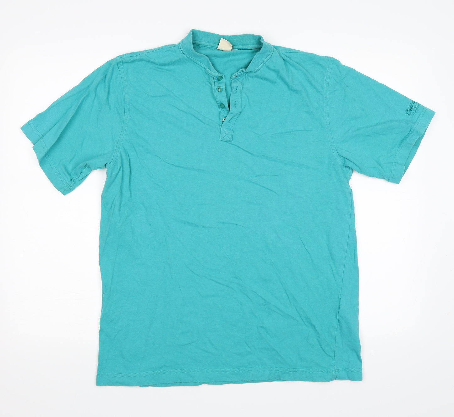 Cotton Traders Mens Blue    T-Shirt Size M