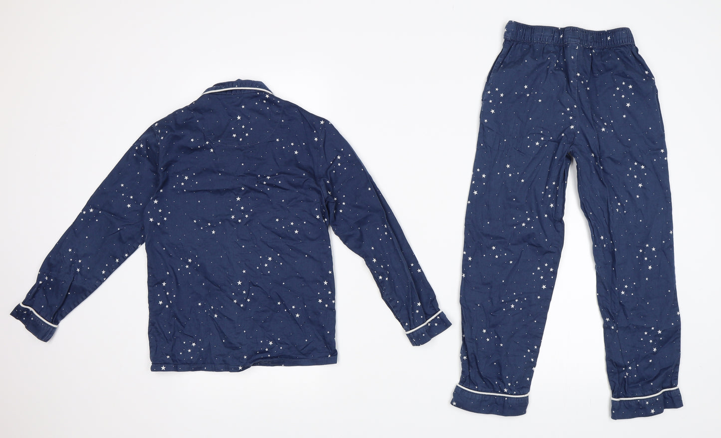 Marks and Spencer Boys Blue Polka Dot   Pyjama Set Size 7-8 Years