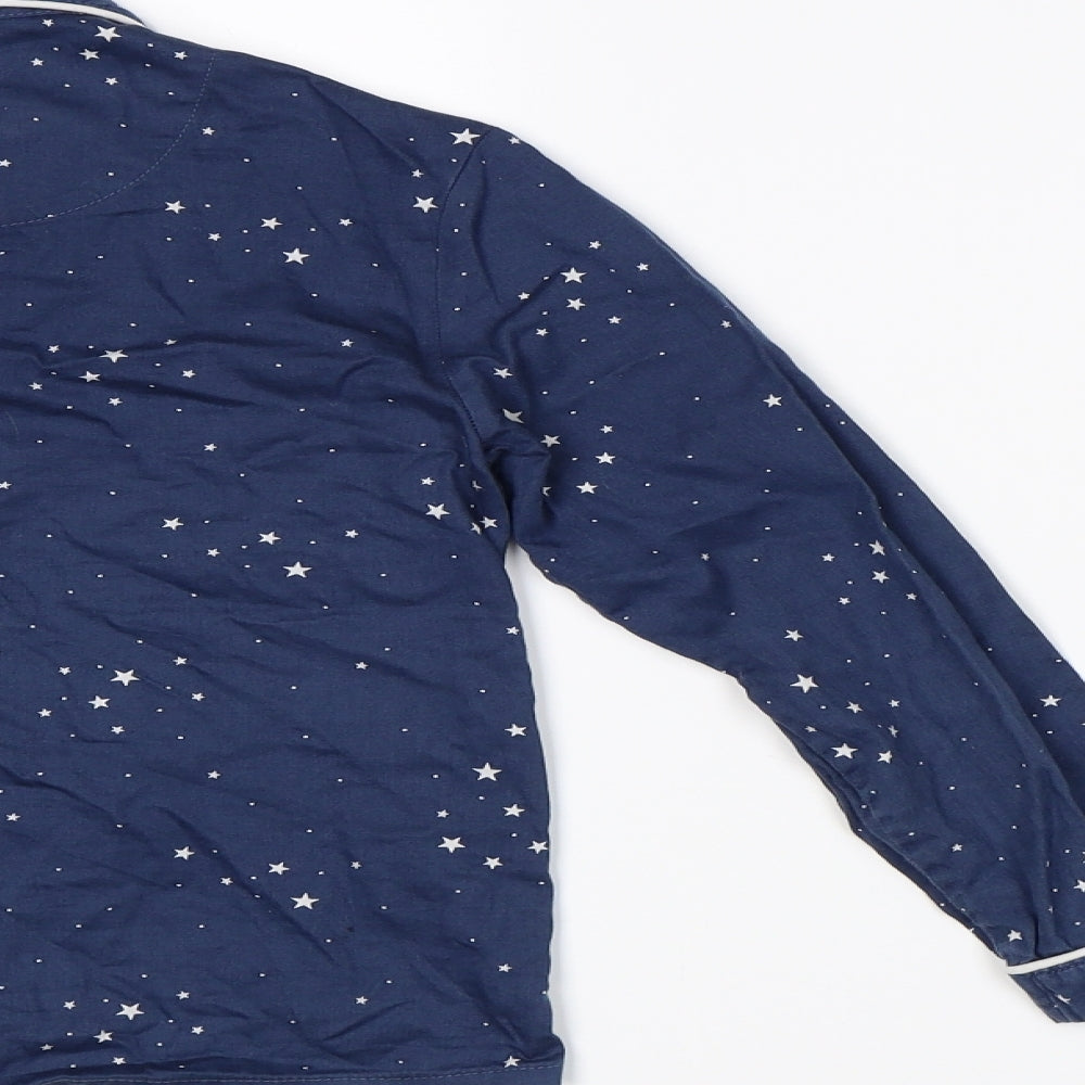Marks and Spencer Boys Blue Polka Dot   Pyjama Set Size 7-8 Years