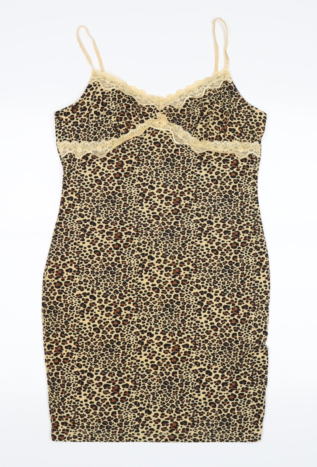 SheIn Womens Brown Animal Print  Bodycon  Size XL