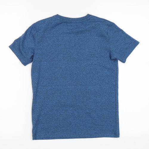 NEXT Boys Blue   Basic T-Shirt Size 7 Years  - Christmas Reindeer
