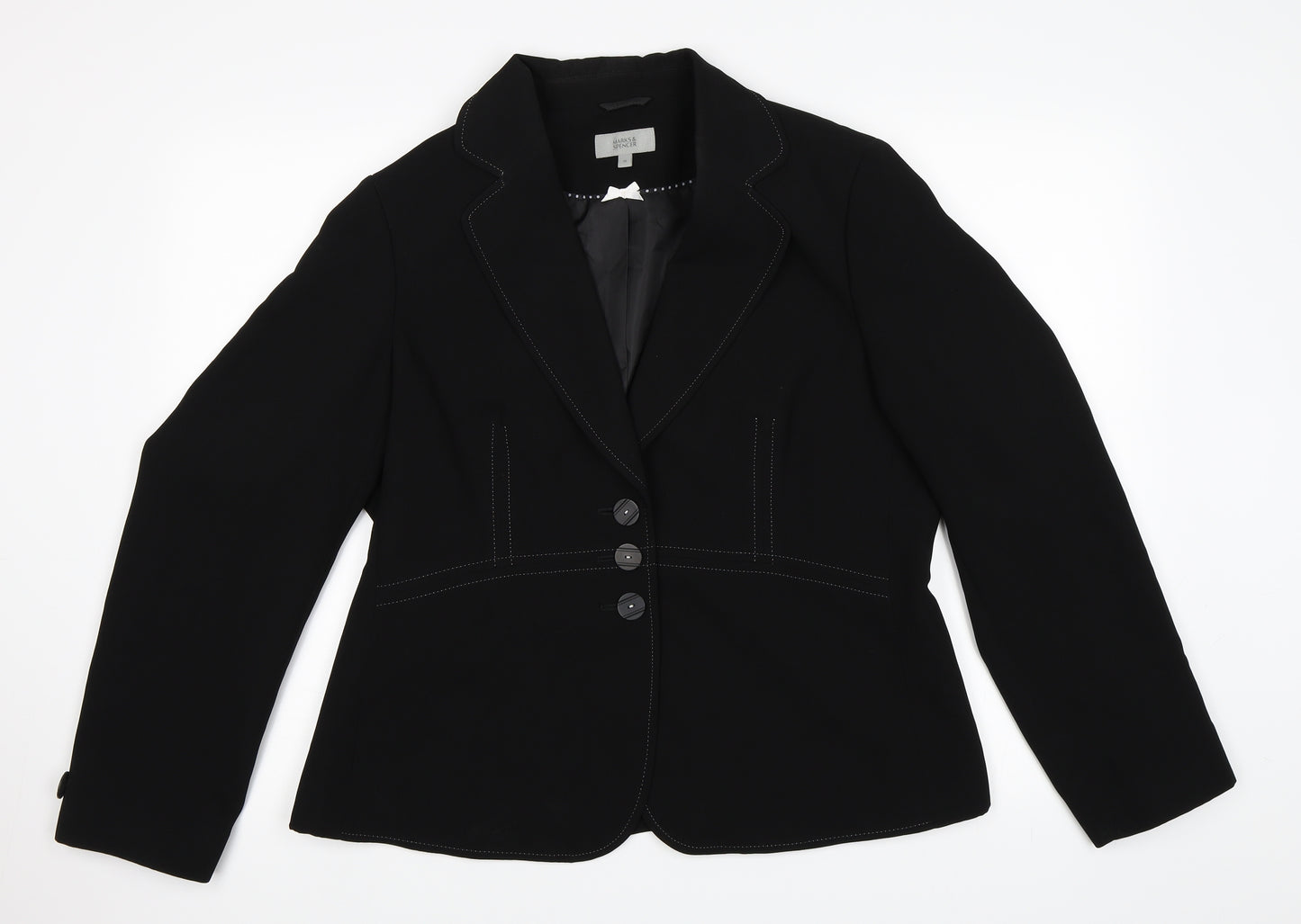 Marks and Spencer Womens Black   Jacket Blazer Size 18