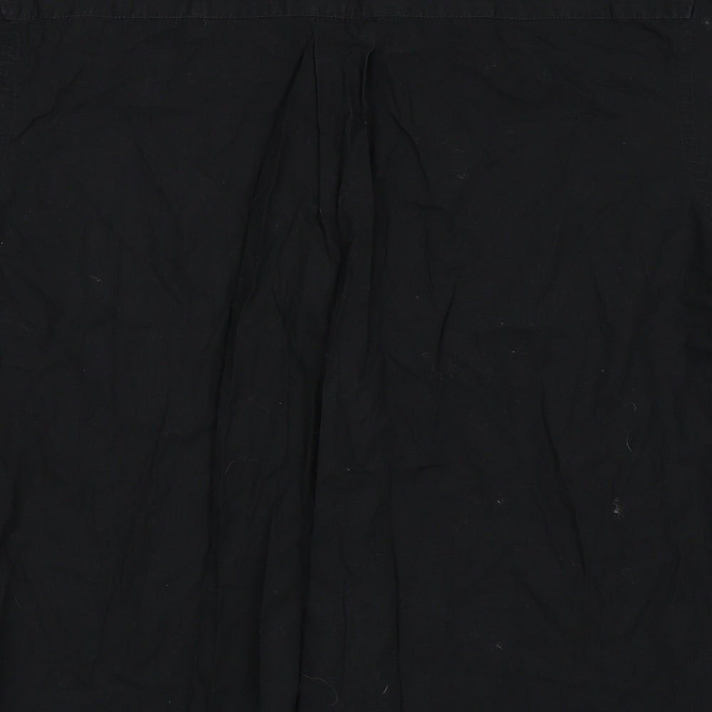 Perry Ellis Mens Black    Button-Up Size M