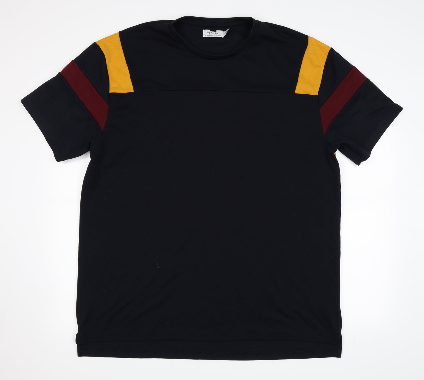 Topman Mens Black    T-Shirt Size 2XL