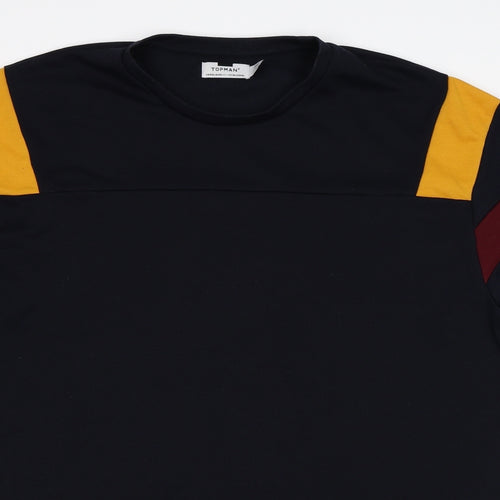 Topman Mens Black    T-Shirt Size 2XL