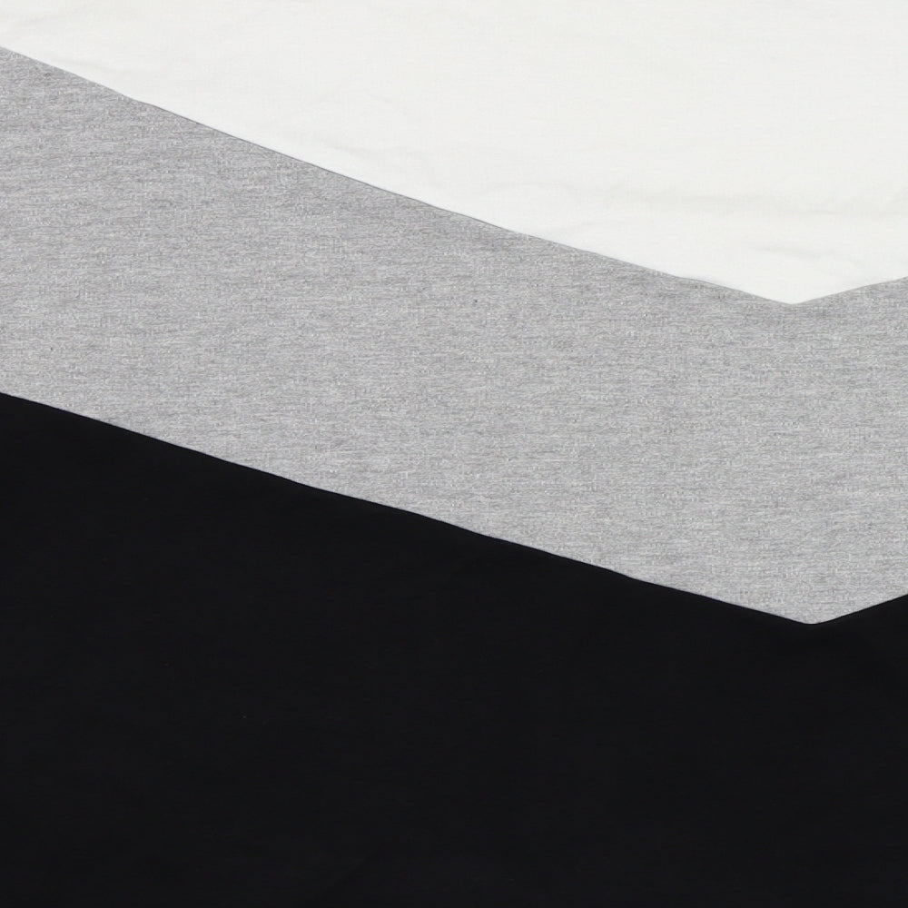 Topman Mens Black Striped  Pullover Sweatshirt Size 2XL