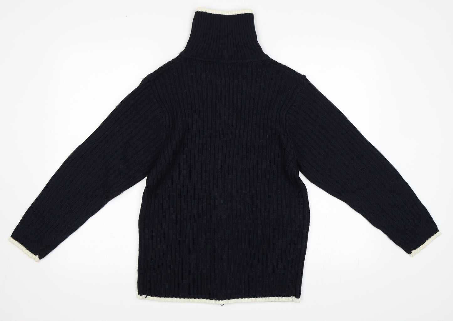 Donna Lewis Womens Black   Full Zip Sweatshirt Size M