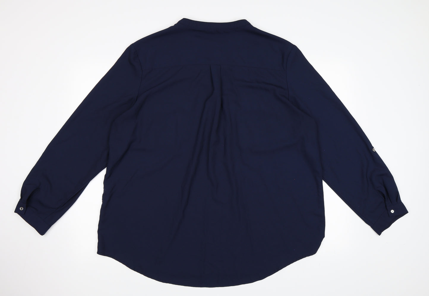 Isle Womens Blue   Basic Blouse Size 22