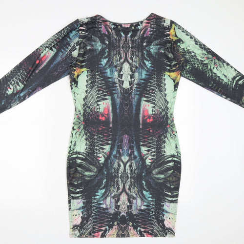 River Island Womens Multicoloured Floral  Bodycon  Size 14