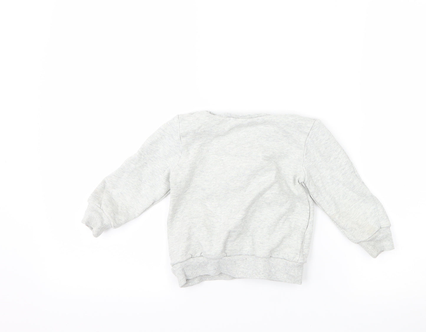 NEXT Girls Grey   Pullover Jumper Size 18-24 Months  - Love heart