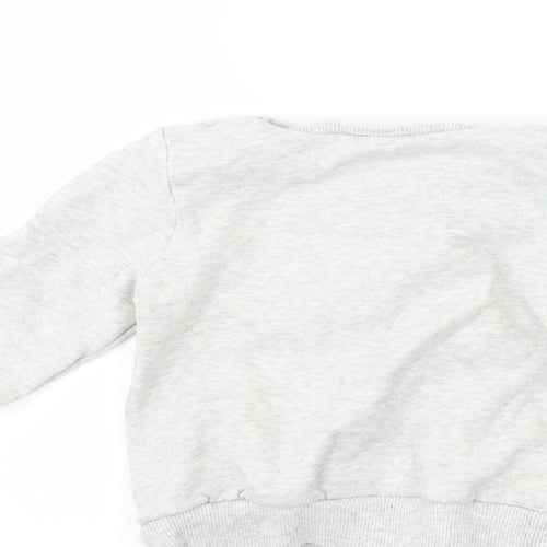NEXT Girls Grey   Pullover Jumper Size 18-24 Months  - Love heart