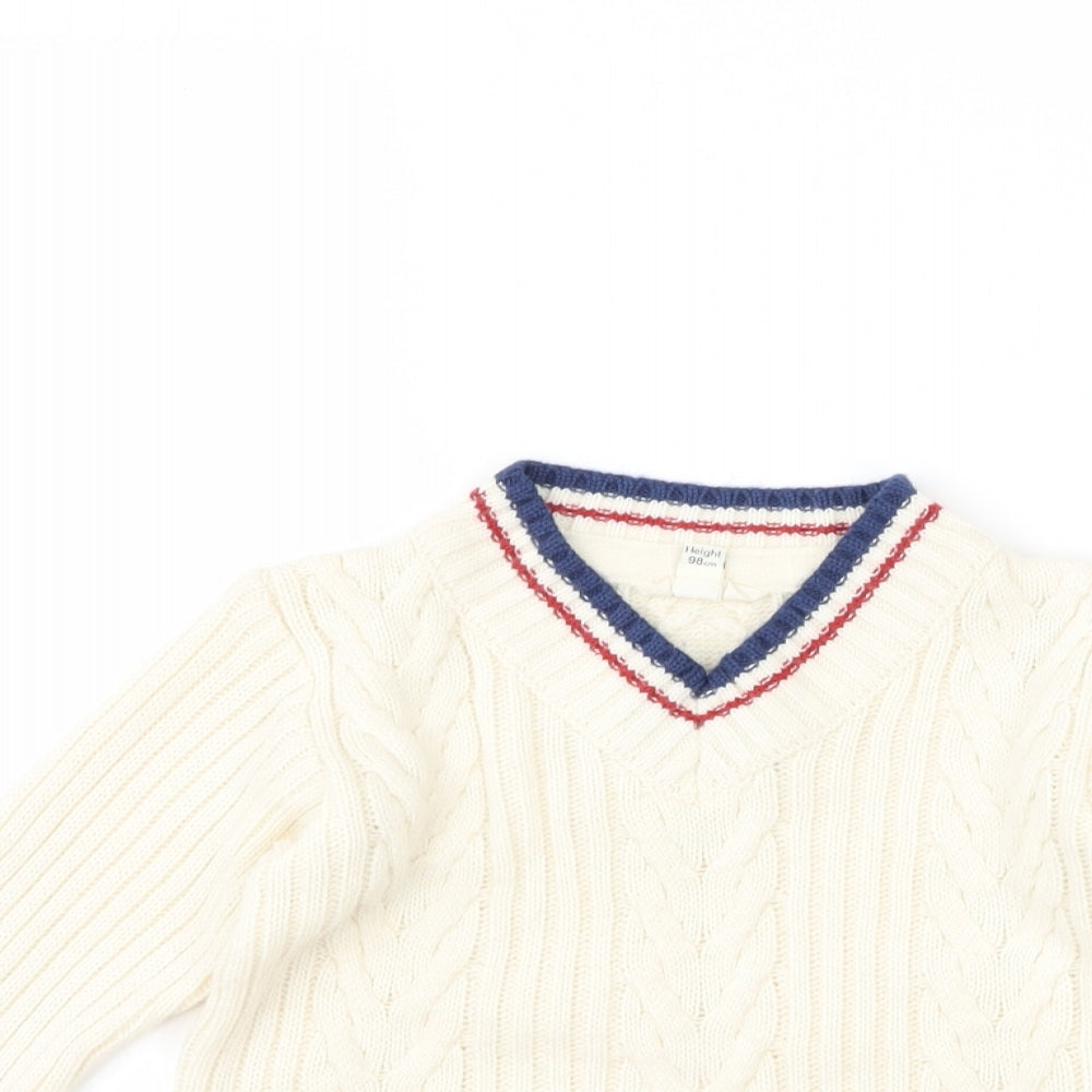 River Island Girls Ivory   Pullover Jumper Size 2-3 Years