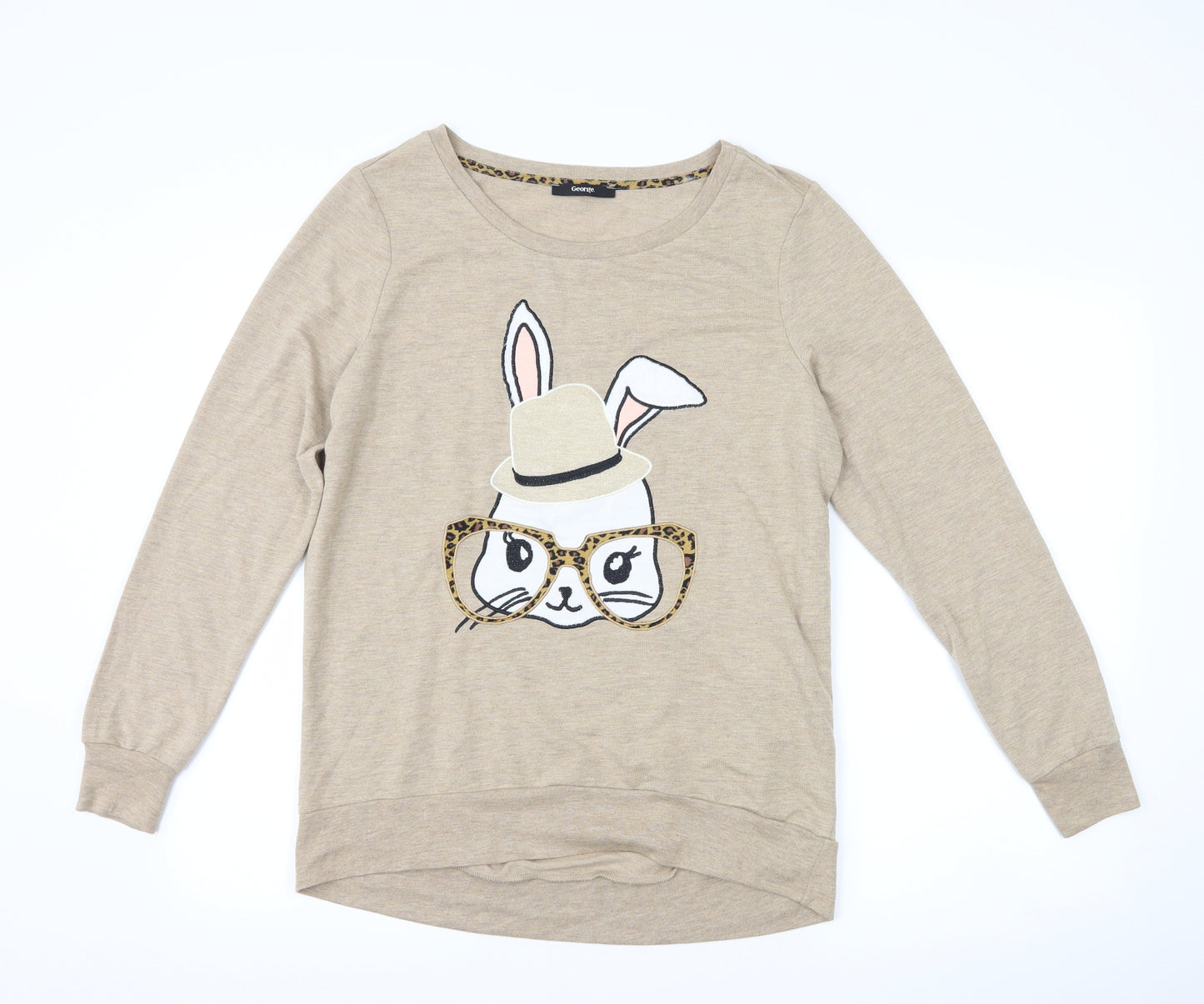 George Womens Brown   Pullover Sweatshirt Size 14  - bunny