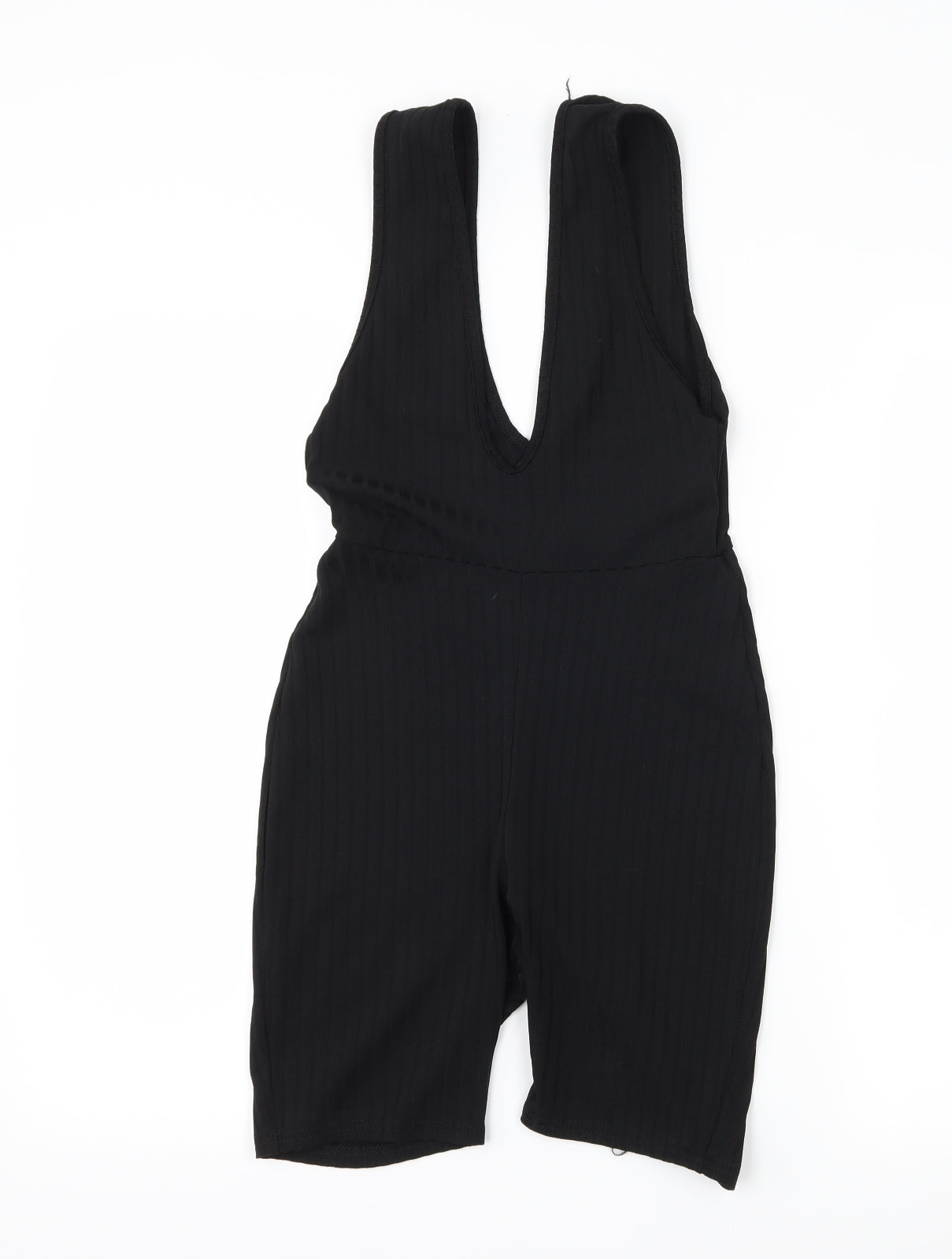 PRETTYLITTLETHING Womens Black   Playsuit One-Piece Size 8