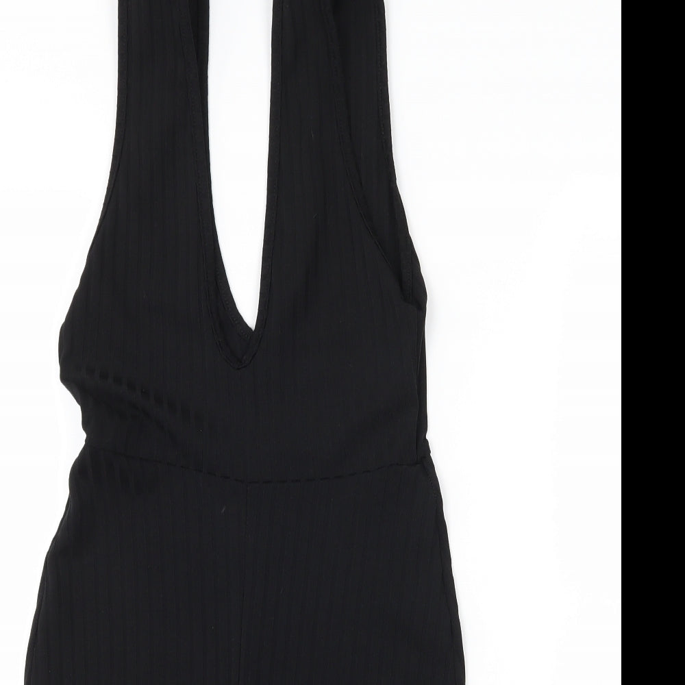 PRETTYLITTLETHING Womens Black   Playsuit One-Piece Size 8