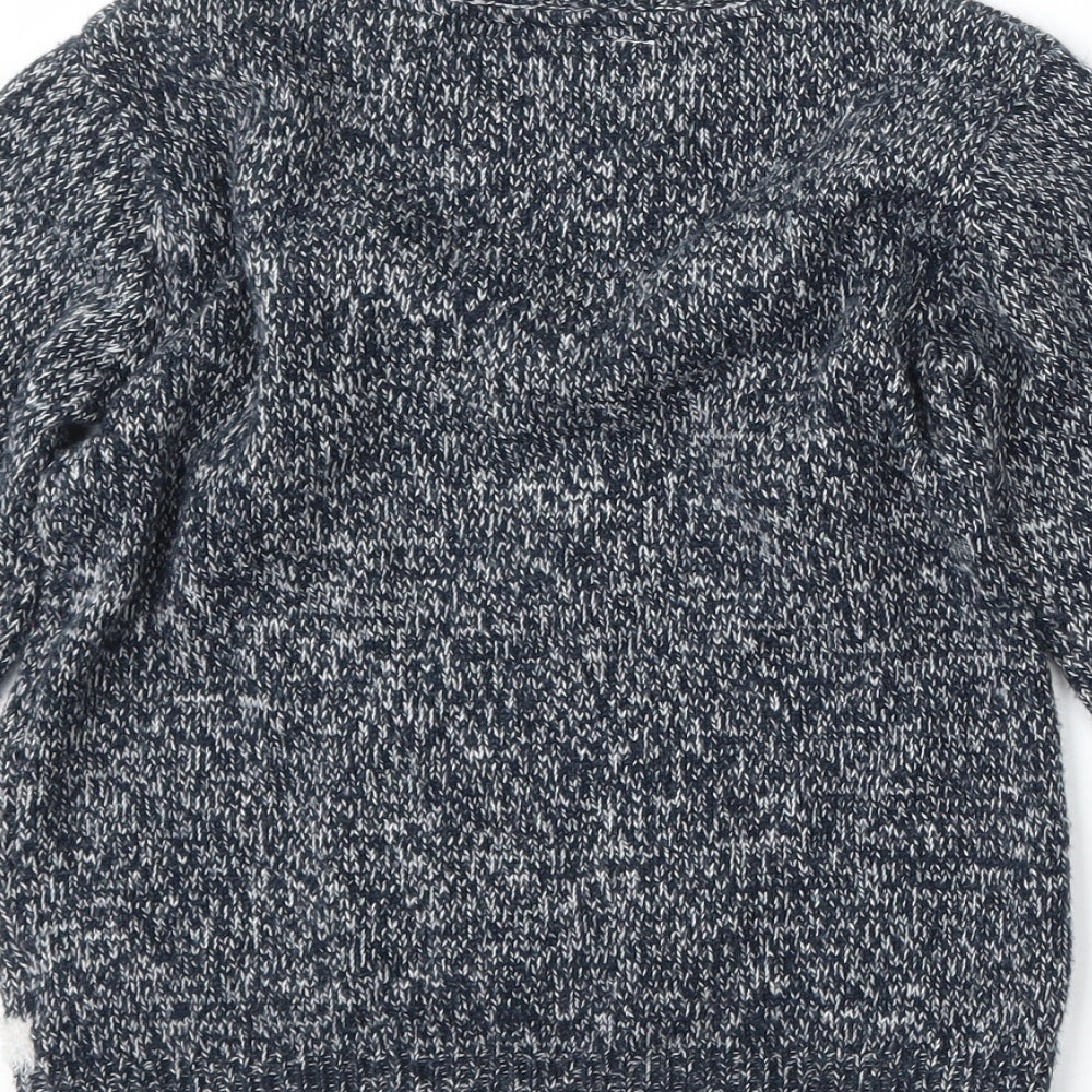 Primark Boys Blue   Pullover Jumper Size 5-6 Years  - Christmas Snowman