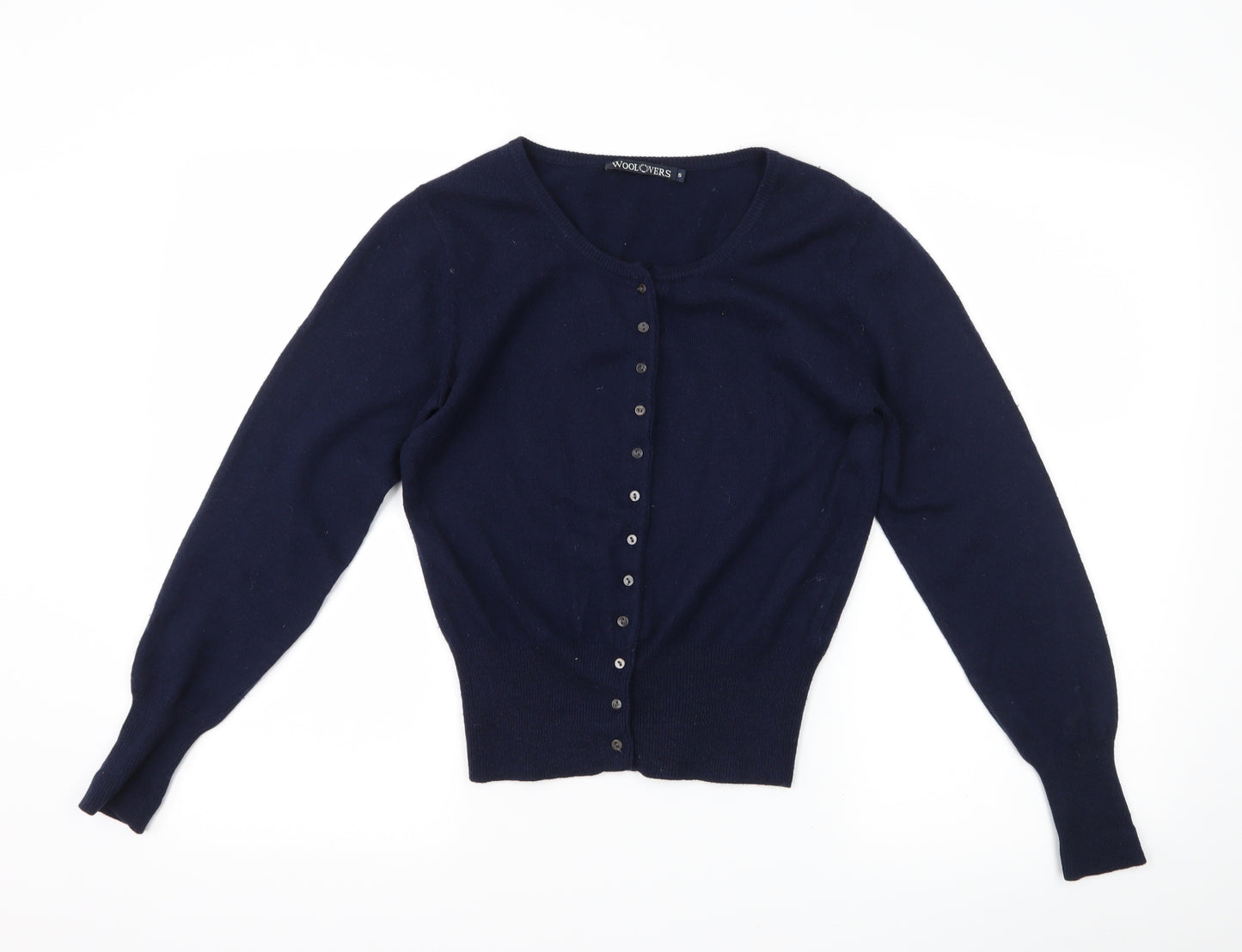 Woolovers Womens Blue   Cardigan Jumper Size S