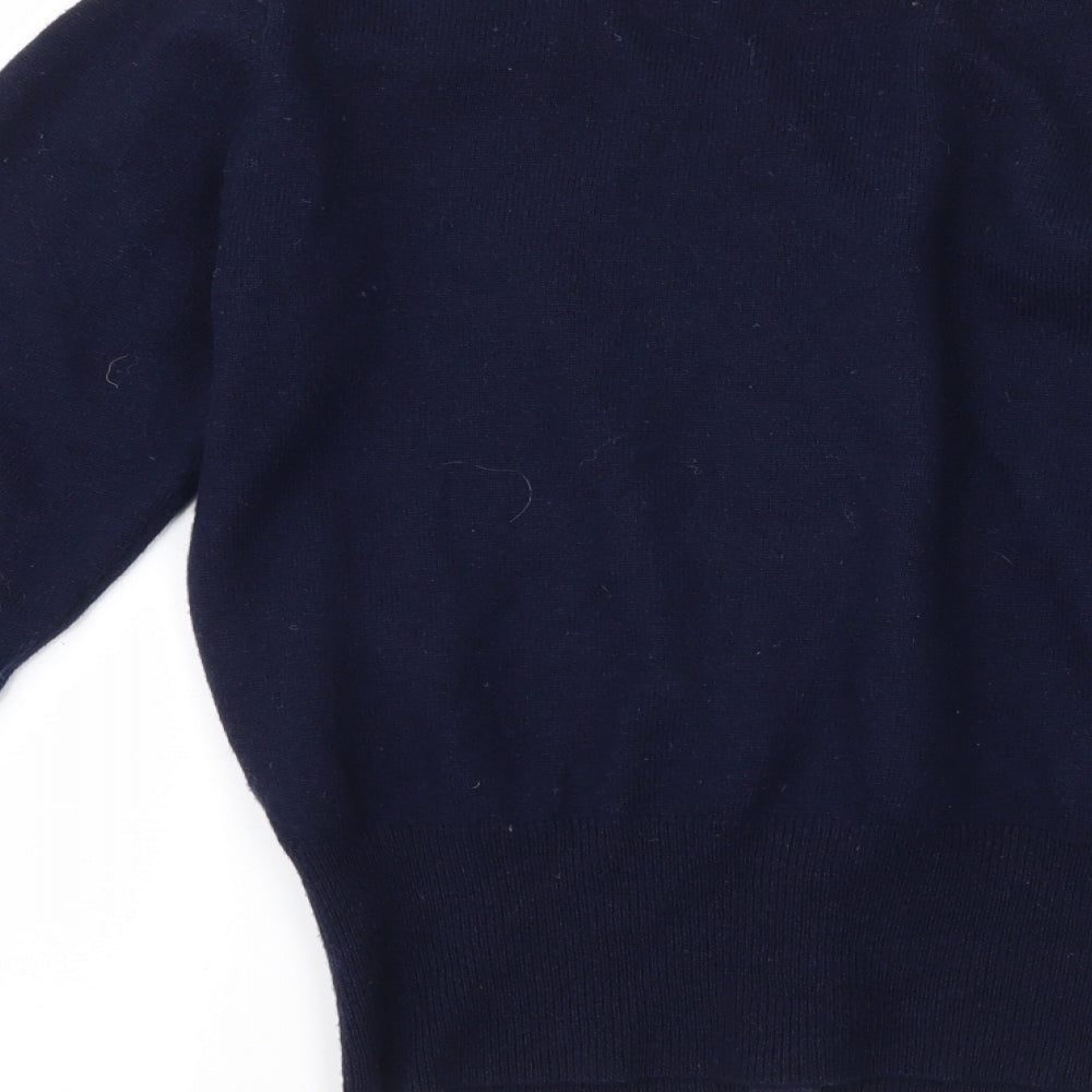 Woolovers Womens Blue   Cardigan Jumper Size S
