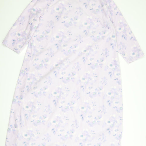 Pretty secrets Womens Purple Floral Fleece Top Gown Size 20