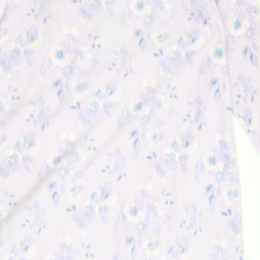 Pretty secrets Womens Purple Floral Fleece Top Gown Size 20