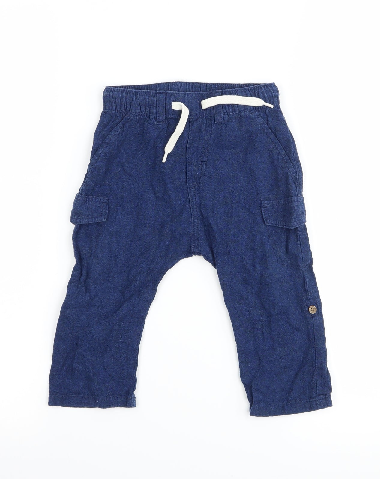 H&M Boys Blue   Capri Trousers Size 18-24 Months