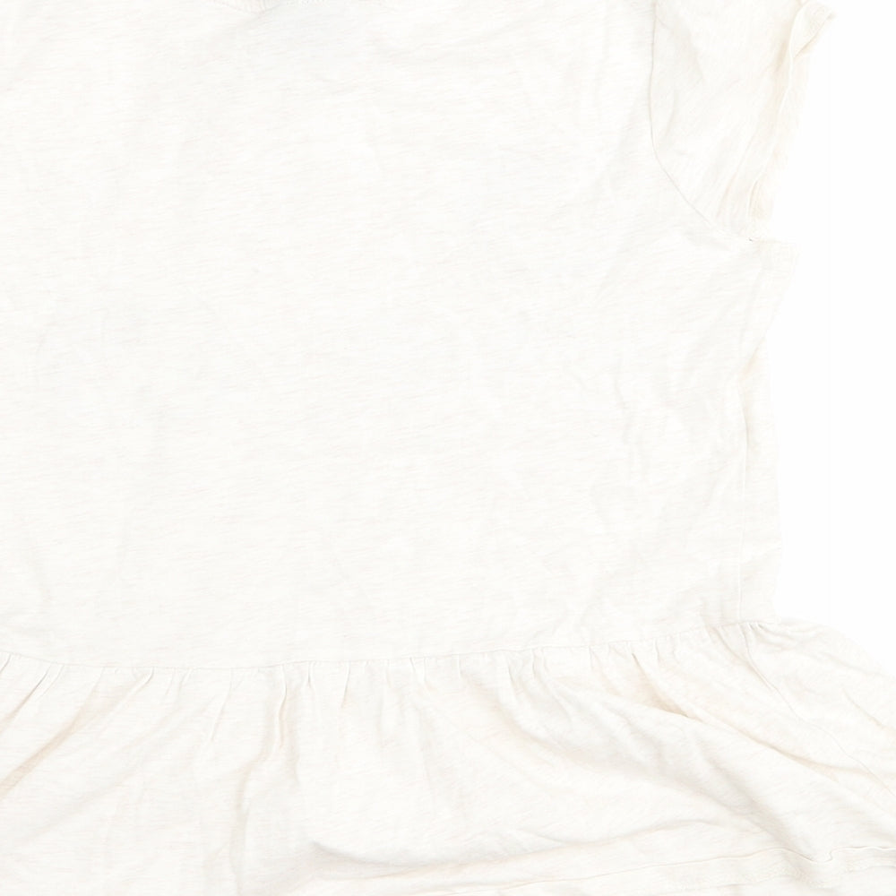 George Girls Ivory   Basic T-Shirt Size 11-12 Years  - Hello kitty
