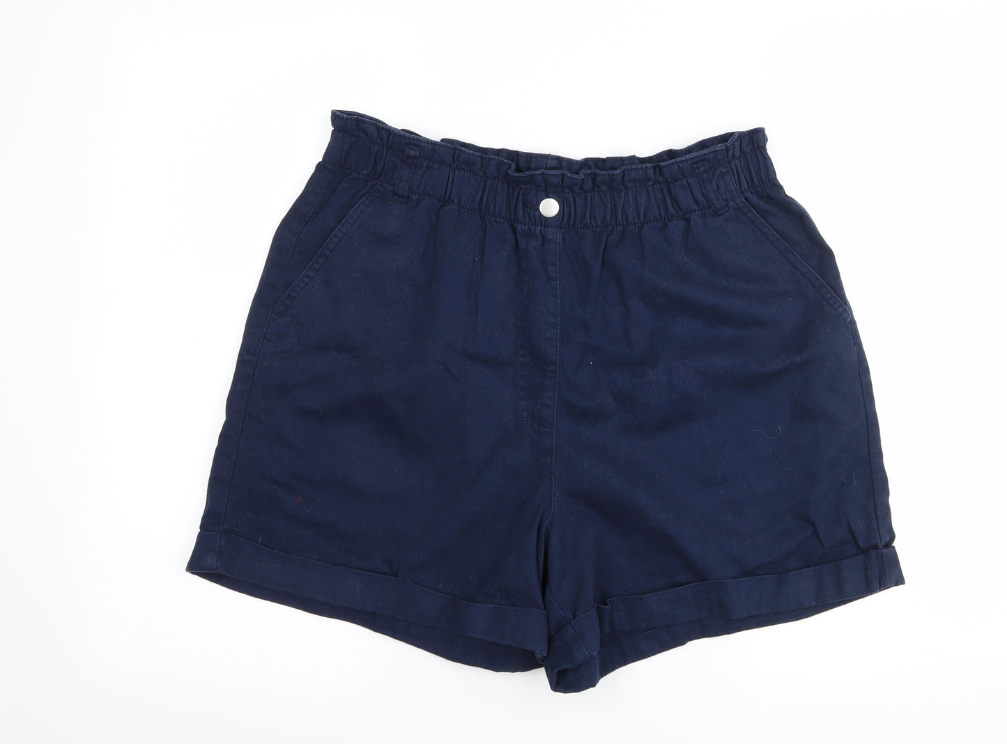 Papaya Womens Blue   Paperbag Shorts Size 14