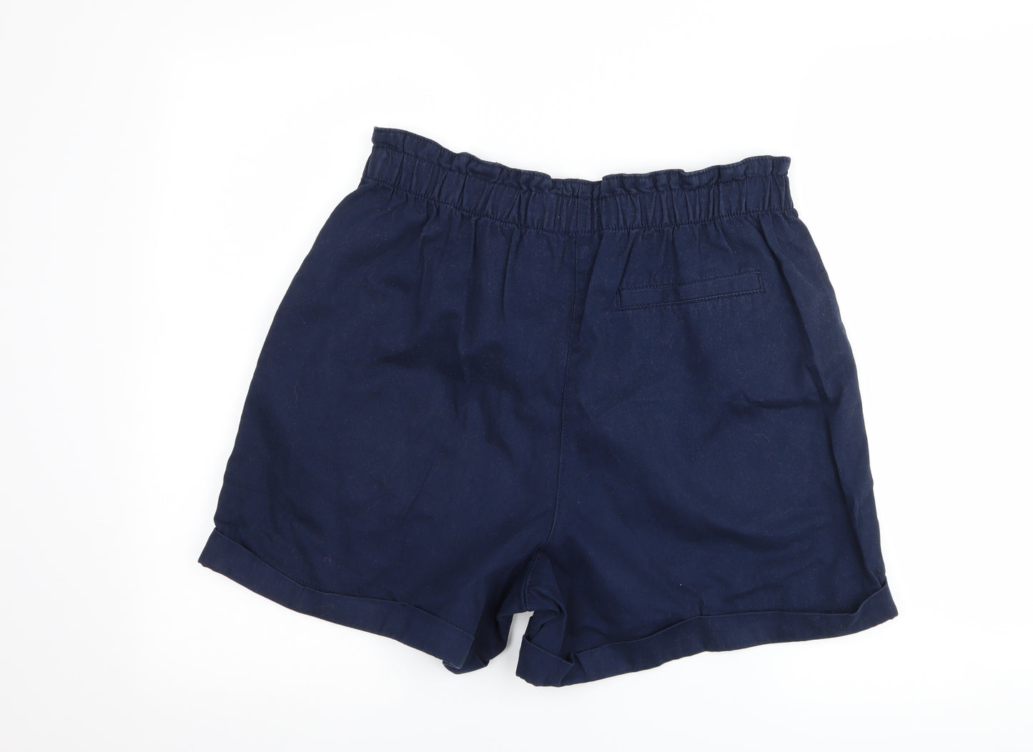 Papaya Womens Blue   Paperbag Shorts Size 14