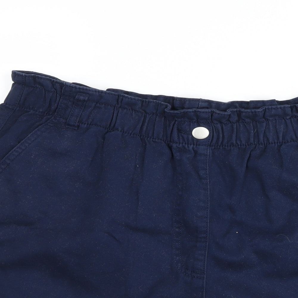 Papaya Womens Blue   Paperbag Shorts Size 14