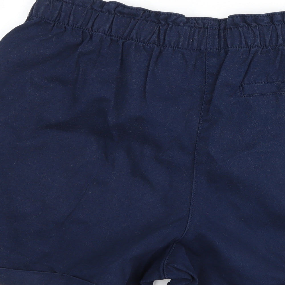 Papaya Womens Blue   Paperbag Shorts Size 14