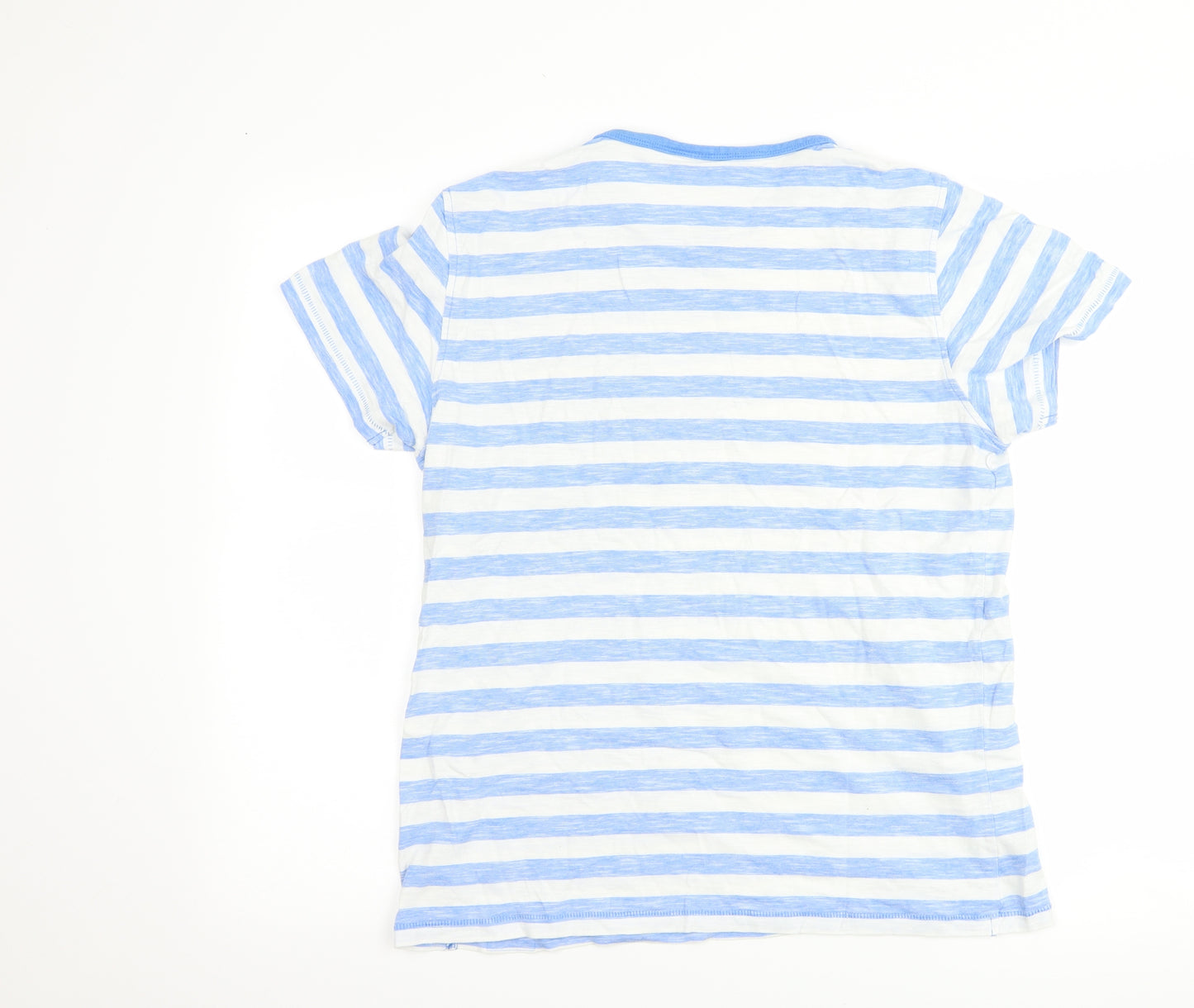 NEXT Boys Blue Striped  Basic T-Shirt Size 14 Years