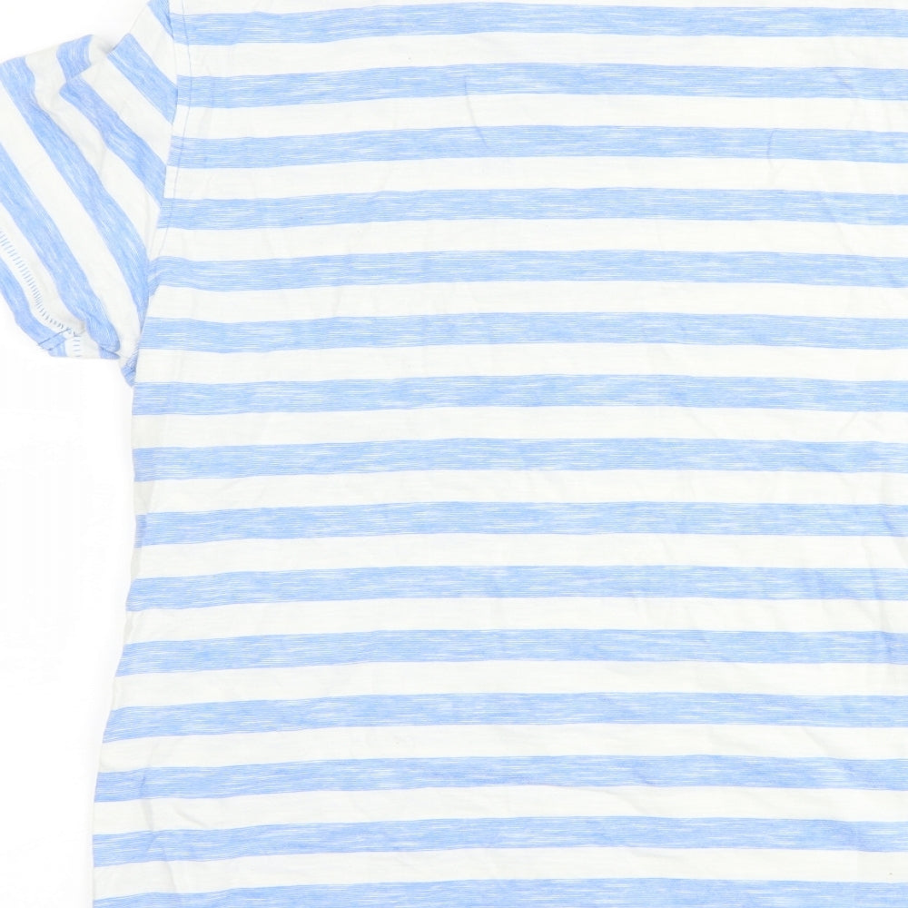 NEXT Boys Blue Striped  Basic T-Shirt Size 14 Years
