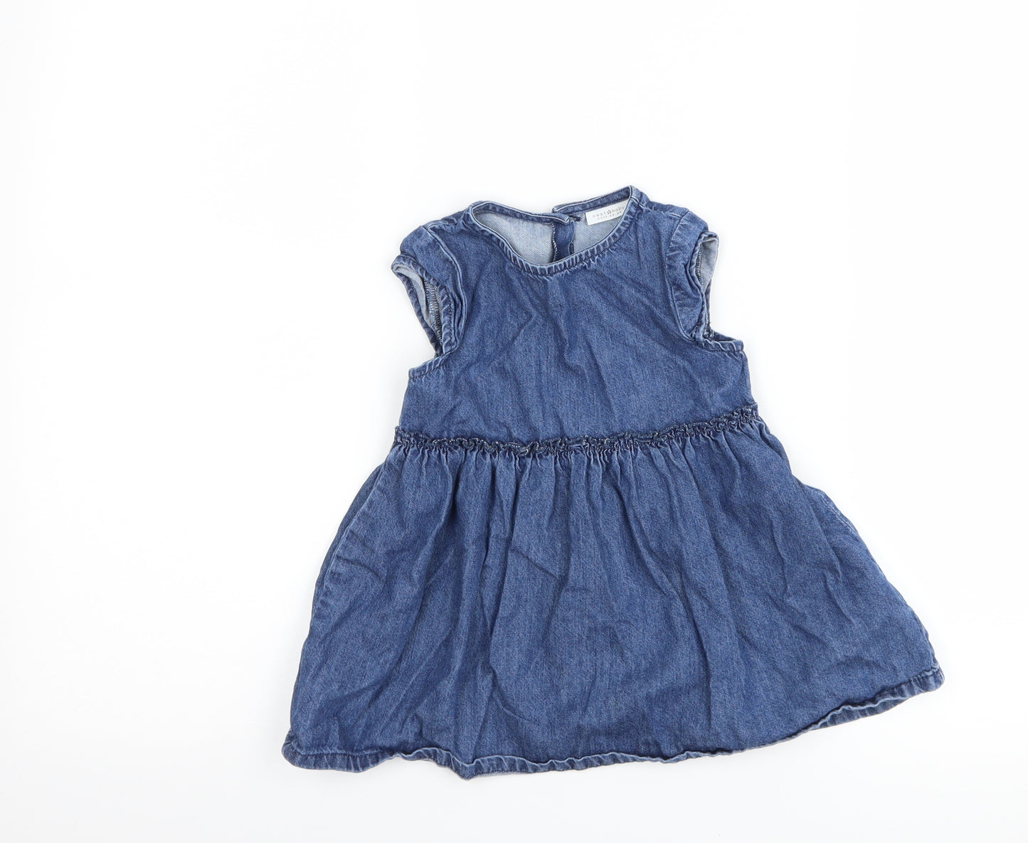NEXT Girls Blue  Denim A-Line  Size 9-12 Months