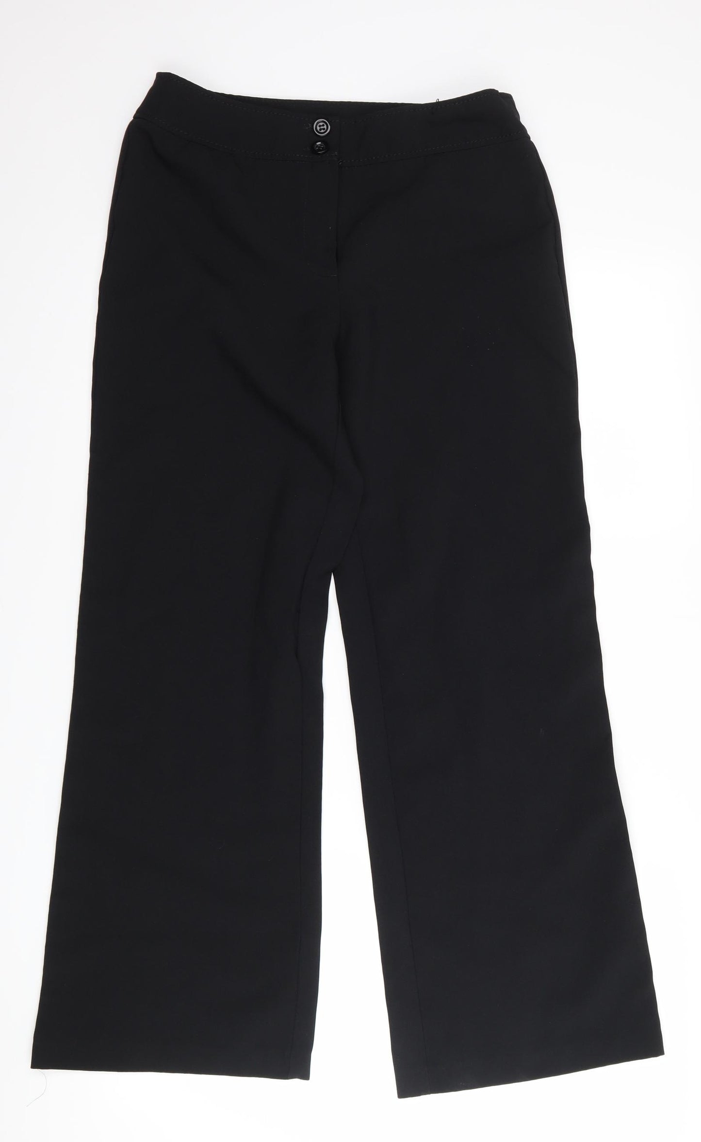F&F Womens Black   Trousers  Size 8 L27 in