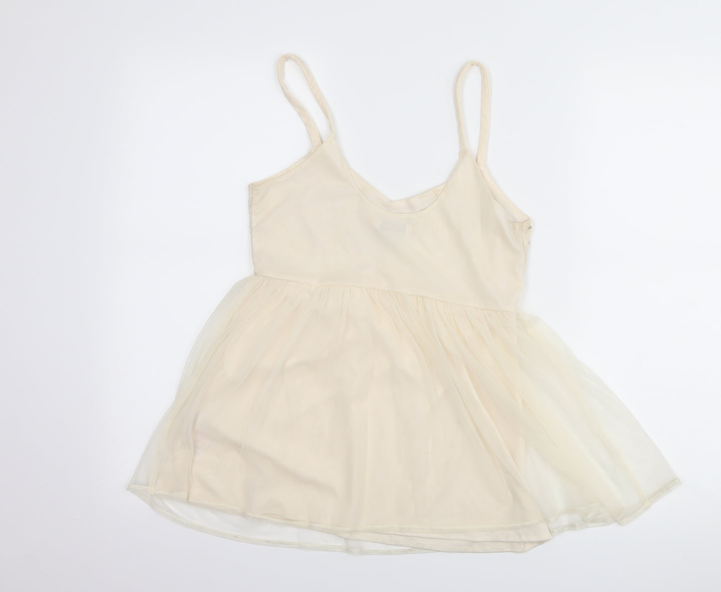 Miss Selfridge Womens Beige   Camisole Tank Size 10