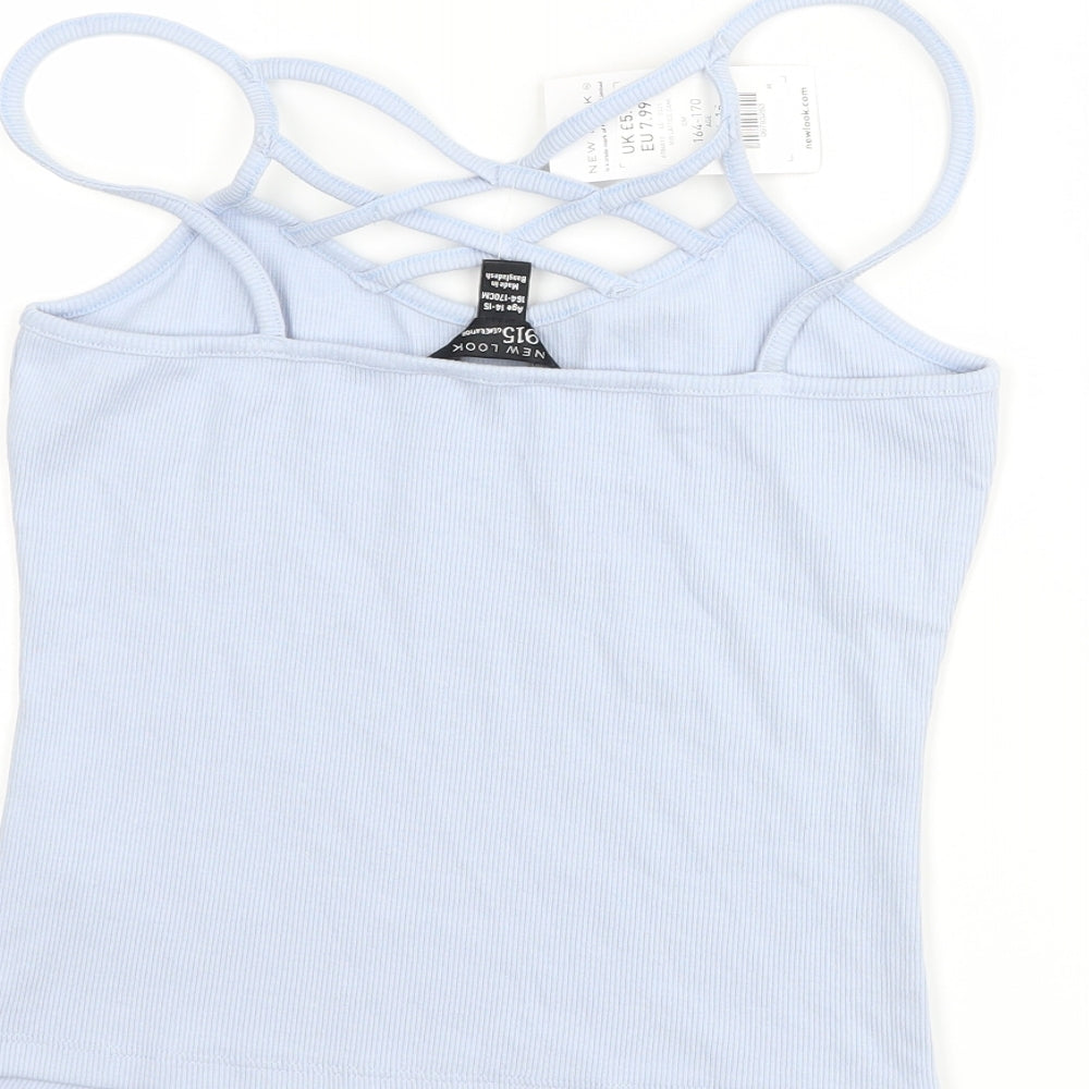 New Look Girls Blue   Camisole Tank Size 14-15 Years