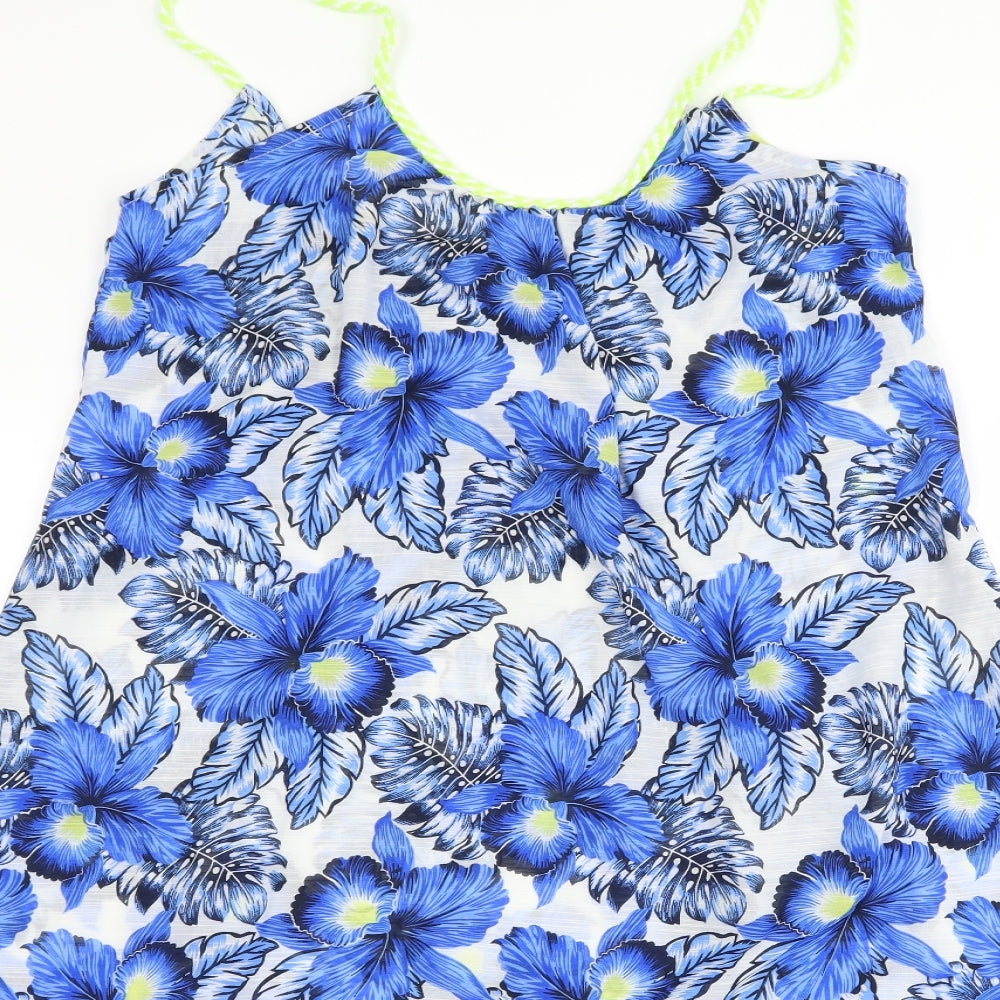 New Look Womens Blue Floral  Shift  Size S  - Beach Wear